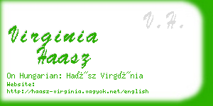 virginia haasz business card